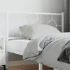 Image de vidaXL Tête de lit métal blanc 100 cm