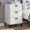 Image de vidaXL Table de chevet VIKEN blanc bois d'ingénierie374911
