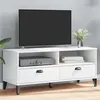 Image de vidaXL Meuble TV VIKEN blanc bois d'ingénierie