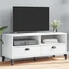 Image de vidaXL Meuble TV VIKEN blanc bois d'ingÃ©nierie