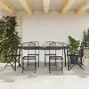 Image de vidaXL Ensemble à manger de jardin 7 pcs anthracite métal maille