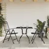 Image de vidaXL Ensemble à manger de jardin 3 pcs anthracite métal maille