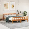 Image de vidaXL Cadre de lit sans matelas cire marron 150x200cm bois pin massif