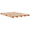 Image de vidaXL Lit de palette sans matelas cire marron 140x200 cm pin massif844455