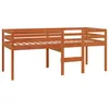 Image de vidaXL Lit haut sans matelas cire marron 90x190 cm bois massif