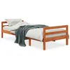 Image de vidaXL Cadre de lit sans matelas cire marron 80x200 cm bois pin massif