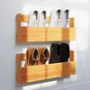Image de vidaXL ÃtagÃ¨res Ã  chaussures murales 2 pcs cire marron 59x8,5x23,5 cm