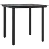 Image de Vidaxl Ensemble Ã Manger De Jardin Avec Coussins 3 Pcs Noir