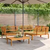 Image de vidaXL Salon palette de jardin 4 pcs bois d'acacia massif3209434