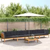 Image de vidaXL Salon palette de jardin avec coussins 5pcs bois d'acacia massif3209505