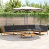 Image de vidaXL Salon palette de jardin avec coussins 5pcs bois d'acacia massif3209511