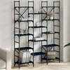 Image de vidaXL Bibliothèque noir 127,5x28,5x172,5 cm bois d'ingénierie838868