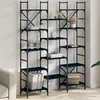 Image de vidaXL BibliothÃ¨que noir 127,5x28,5x172,5 cm bois d'ingÃ©nierie