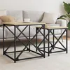 Image de vidaXL Tables basses gigognes 2 pcs chêne sonoma bois d'ingénierie838944