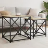 Image de vidaXL Tables basses gigognes 2 pcs chÃªne sonoma bois d'ingÃ©nierie
