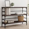 Image de vidaXL Table console chêne marron 100x32x75 cm bois d'ingénierie839052