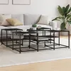 Image de vidaXL Table basse noir 121x121x40cm Bois d'ingénierie839068