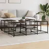 Image de vidaXL Table basse chêne marron 121x121x40 cm bois d'ingénierie839072