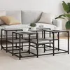 Image de vidaXL Table basse sonoma gris 91x91x40 cm bois d'ingénierie839076