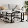 Image de vidaXL Table basse sonoma gris 91x91x40 cm bois d'ingÃ©nierie