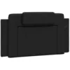 Image de vidaXL Coussin de tÃªte de lit noir 100 cm similicuir