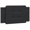 Image de vidaXL Coussin de tÃªte de lit noir 100 cm similicuir