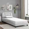 Image de vidaXL Cadre de lit sans matelas blanc 80x200 cm similicuir