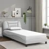 Image de vidaXL Cadre de lit sans matelas blanc 90x200 cm similicuir