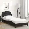Image de vidaXL Cadre de lit avec tête de lit Noir 80x200 cm Similicuir