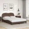 Image de vidaXL Cadre de lit sans matelas marron 120x200 cm similicuir