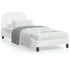 Image de vidaXL Lit avec matelas blanc 80x200 cm similicuir3208825