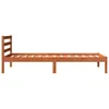 Image de vidaXL Cadre de lit sans matelas cire marron 75x190 cm bois pin massif
