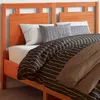Image de vidaXL Tête de lit cire marron 135 cm bois massif de pin