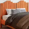Image de vidaXL Tête de lit cire marron 135 cm bois massif de pin