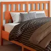 Image de vidaXL Tête de lit cire marron 135 cm bois massif de pin
