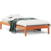 Image de vidaXL vidaXL Lit de jour sans matelas cire marron 90x190 cm bois pin massif