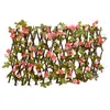 Image de vidaXL Treillis de lierre artificiel extensible rose foncé 180x20 cm