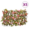 Image de vidaXL Treillis de lierre artificiel extensible 5 pcs 180x20 cm