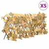 Image de vidaXL Treillis de feuille d'érable artificiel extensible 5 pcs
