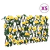 Image de vidaXL Treillis de lierre artificiel extensible 5 pcs jaune 180x20 cm