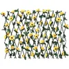 Image de vidaXL vidaXL Treillis de lierre artificiel extensible jaune 180x60 cm