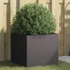 Image de vidaXL Jardinière noir 42x40x39 cm acier laminé à froid