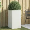 Image de vidaXL Jardinière blanc 42x38x75 cm acier841578