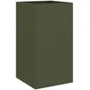 Image de Vidaxl JardiniÃ¨re Vert Olive 42x38x75 Cm Acier LaminÃ© Ã Froid