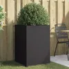 Image de vidaXL Jardinière noir 52x48x75 cm acier841583