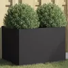 Image de vidaXL Jardinière noir 62x47x46 cm acier841601
