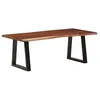 Image de vidaXL Table basse marron miel 110x55x40 cm bois massif d'acacia