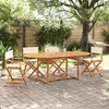 Image de Vidaxl Chaises De Jardin Pliables Lot De 4 Blanc CrÃ¨me Tissu