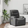 Image de vidaXL Fauteuil de massage inclinable Gris Similicuir374126