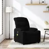 Image de vidaXL Fauteuil de massage inclinable Noir Tissu374158